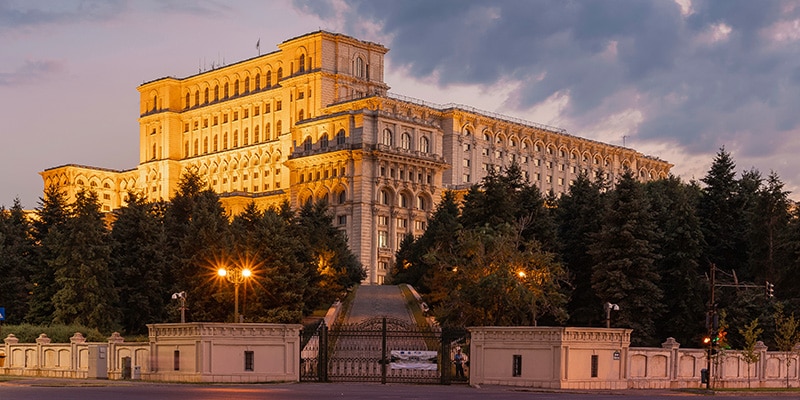 Palace of Parliament in Bucharest, Romania